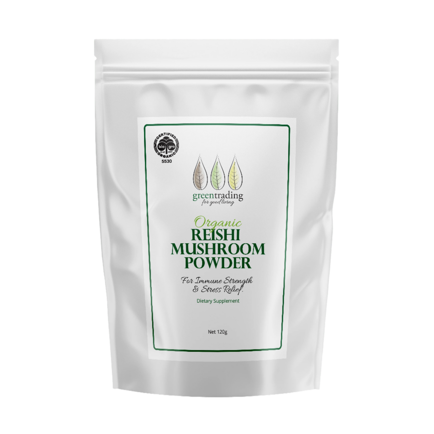 Organic Reishi Mushroom Powder for Stress and Sleep