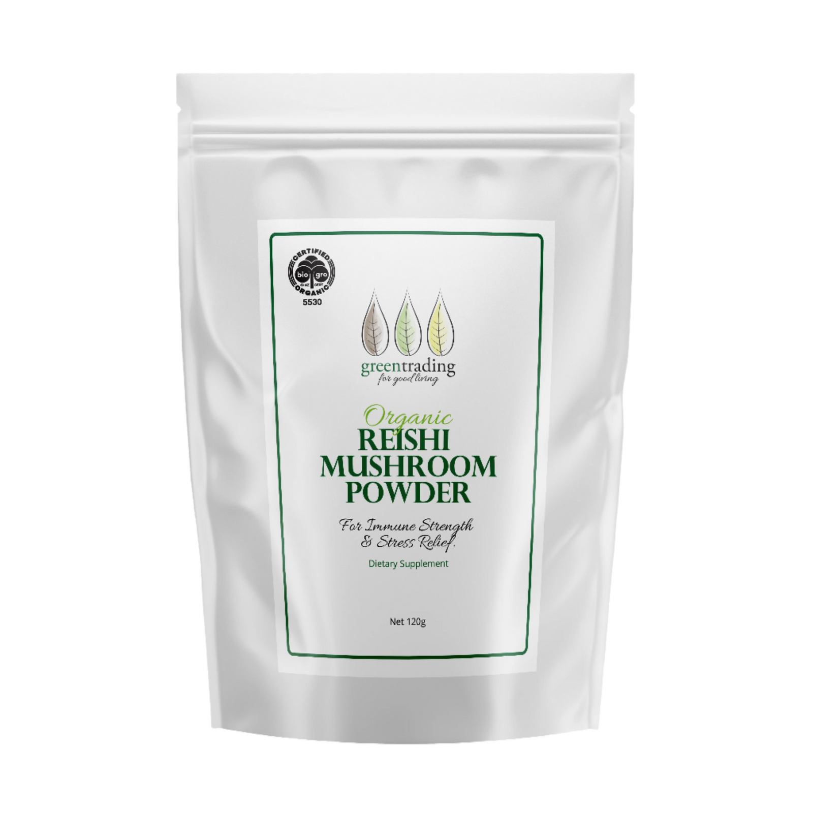 Organic Reishi Mushroom Powder for Stress and Sleep