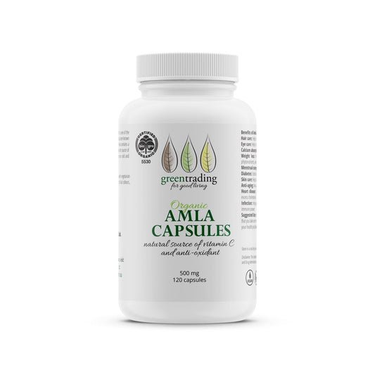 Organic Amla Capsules Vitamin C for Hair Health
