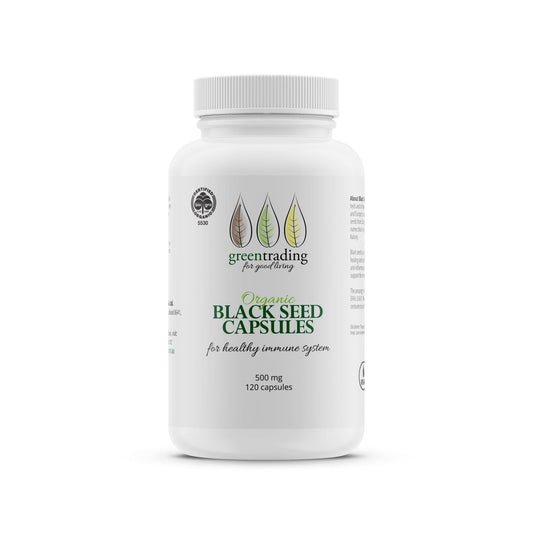 Organic Black Seed Capsules 500mg Immune Support