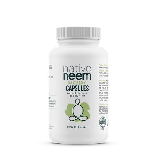 Organic Neem Capsules for Blood Purification and Clear Skin Health